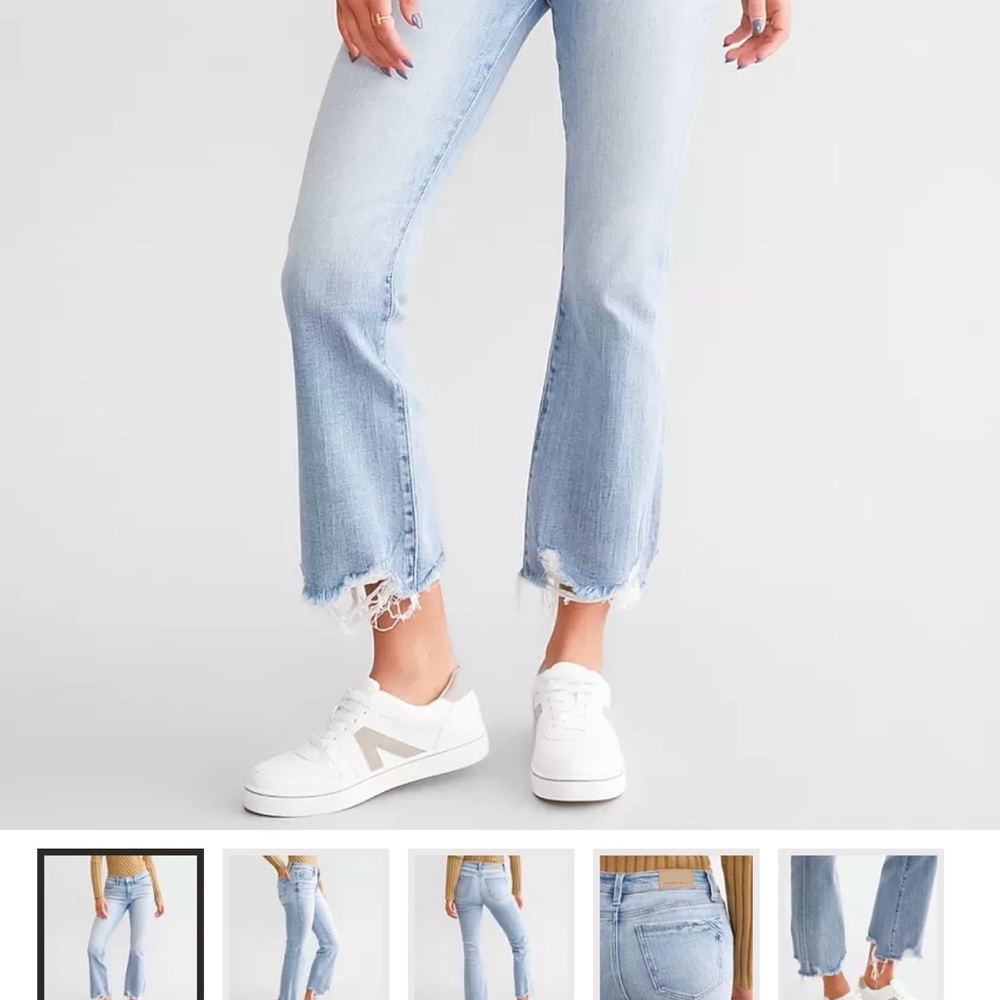 Buckle Black cropped jeans